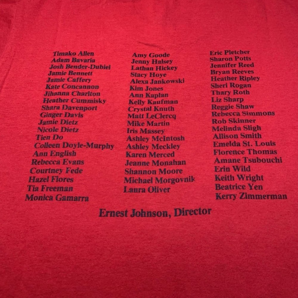 Vintage 80s Broadway Tonight West Potomac Choral Department Cityscape Tee - Picture 9 of 16
